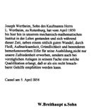 Übersetzter Text vom Zeugnis