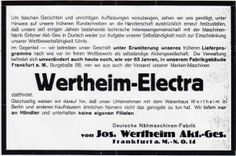 Werbung von 1931