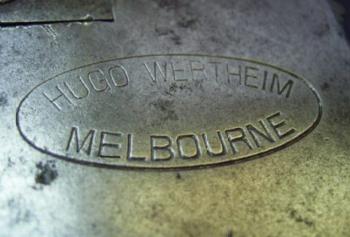 Markenzeichen Australien von Hugo Wertheim um 1890.