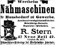Frankfurter Werbung um 1900