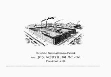Wertheim`s Fabrik von 1909